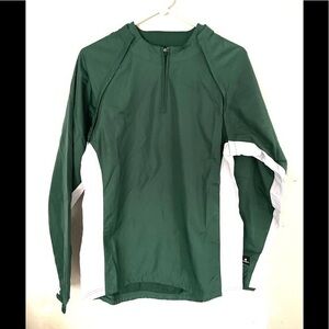 VERDERO Baseball green windbreaker pullover size-S